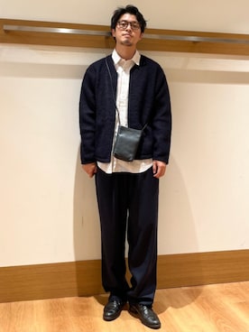 「SHIPS（シップス）のアイテム（シャツ/ブラウス）」を使った、大塚さん（メンズ・171cm）の秋コーディネート