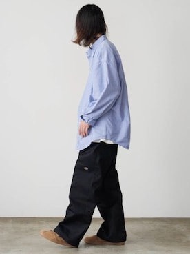 「アイテム（チノパンツ）」を使った、Tomo大さん（メンズ・175cm・20代）の冬コーディネート