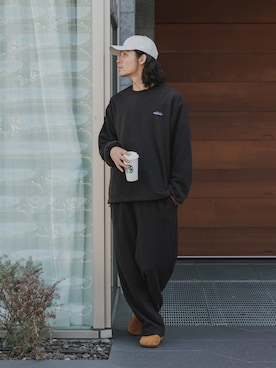 「アイテム（セットアップ）」を使った、Tomo大さん（メンズ・175cm・20代）の冬コーディネート