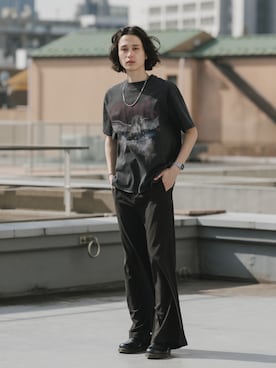 「Theater code（シアターコード）のアイテム」を使った、Tomo大さん（メンズ・175cm）の夏コーディネート