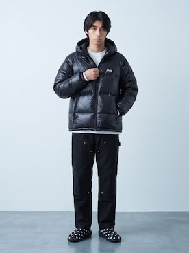 「GILDAN（ギルダン）のアイテム」を使った、Tomo大さん（メンズ・175cm）の秋コーディネート