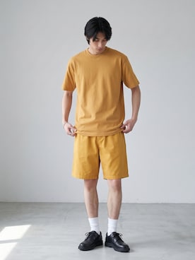 「PRO CLUB （プロクラブ）のアイテム（Tシャツ/カットソー）」を使った、Tomo大さん（メンズ・175cm）の夏コーディネート