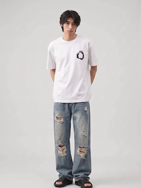 「Theater code（シアターコード）のアイテム」を使った、Tomo大さん（メンズ・175cm）の夏コーディネート