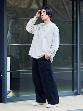 「United Athle（ユナイテッドアスレ）のアイテム」を使った、Tomo大さん（メンズ・175cm）の冬コーディネート