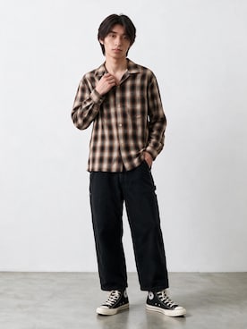 「orSlow（オアスロウ）のアイテム」を使った、Tomo大さん（メンズ・175cm）の秋コーディネート