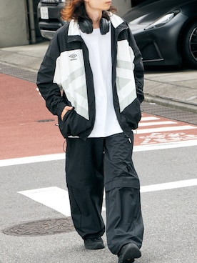 「アイテム（ナイロンジャケット）」を使った、Tomo大さん（メンズ・175cm・20代）の冬コーディネート