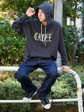 「CALEE（キャリー）のアイテム」を使った、Tomo大さん（メンズ・175cm）の秋コーディネート