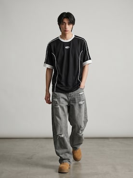 「Theater code（シアターコード）のアイテム」を使った、Tomo大さん（メンズ・175cm）の夏コーディネート