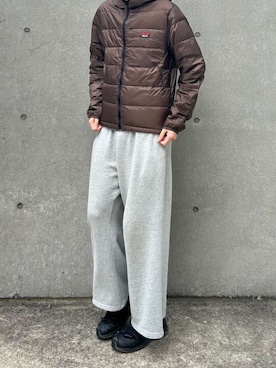 「アイテム（ダウンジャケット/コート）」を使った、Tomo大さん（メンズ・175cm・20代）の冬コーディネート