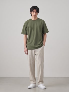 「PRO CLUB （プロクラブ）のアイテム（Tシャツ/カットソー）」を使った、Tomo大さん（メンズ・175cm）の夏コーディネート