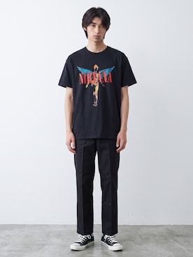 「NIRVANA（ニルヴァーナ）のアイテム」を使った、Tomo大さん（メンズ・175cm）の秋コーディネート