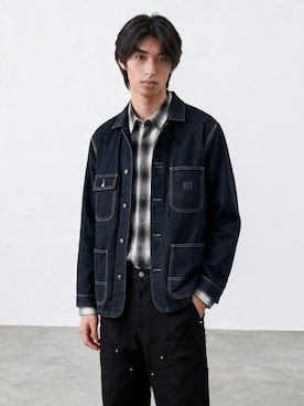 「Lee（リー）のアイテム（デニムジャケット）」を使った、Tomo大さん（メンズ・175cm）の秋コーディネート