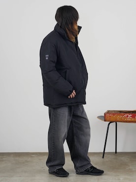 「アイテム（ダウンジャケット/コート）」を使った、Tomo大さん（メンズ・175cm・20代）の秋コーディネート