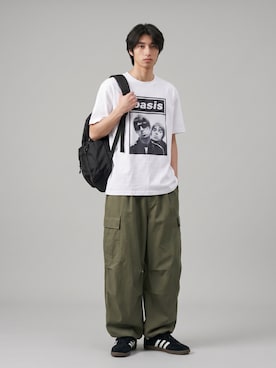 「the Oasis（ジオアシス）のアイテム」を使った、Tomo大さん（メンズ・175cm）の夏コーディネート