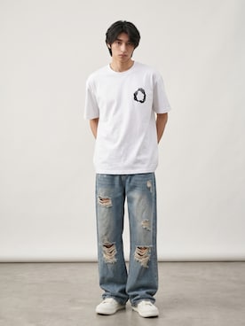 「Theater code（シアターコード）のアイテム」を使った、Tomo大さん（メンズ・175cm）の夏コーディネート
