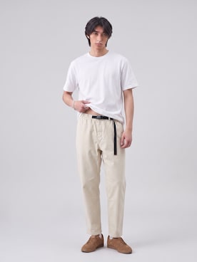 「Gramicci（グラミチ）のGramicci/グラミチ Gramicci PANT パンツ グラミチパンツ テーパード コットン ユニセックス 2026年 夏 夏服 秋服（チノパンツ、ブラウン系）」を使った、Tomo大さん（メンズ・175cm）の夏コーディネート