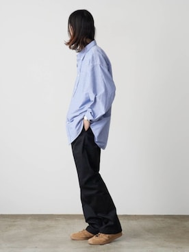 「アイテム（チノパンツ）」を使った、Tomo大さん（メンズ・175cm・20代）の冬コーディネート