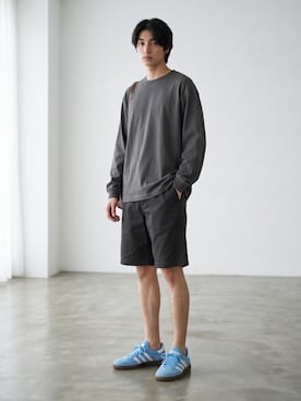 「United Athle（ユナイテッドアスレ）のアイテム」を使った、Tomo大さん（メンズ・175cm）の夏コーディネート