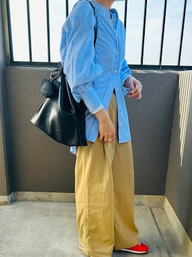 「Ray BEAMS（レイビームス）のアイテム（バッグ）」を使った、あんこ日和さん（レディース・164cm）の冬コーディネート