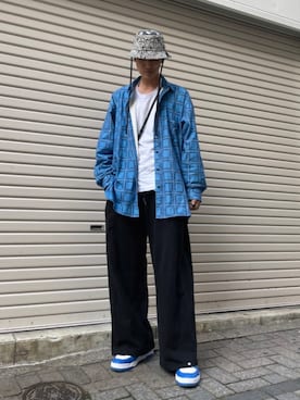 「PUMA（プーマ）のアイテム」を使った、KULO さん（メンズ・180cm）の春コーディネート