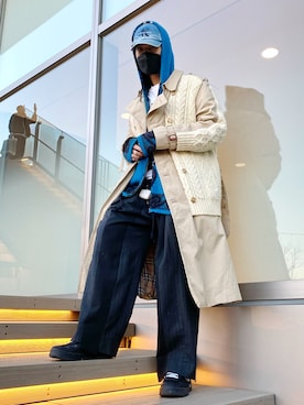 「DISCOVERED（ディスカバード）のアイテム（ジャケット/アウター）」を使った、KULO さん（メンズ・180cm）の冬コーディネート