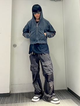 「DAIRIKU（ダイリク）のアイテム（パンツ）」を使った、KULO さん（メンズ・180cm）の春コーディネート