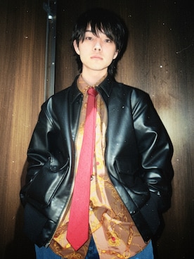 JUNIOR GAULTIER ライダース シャツジャケット コイン柄 40 ライダース 