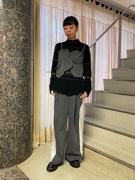 「アイテム（その他トップス）」を使った、YURINさん（レディース・168cm）の冬コーディネート