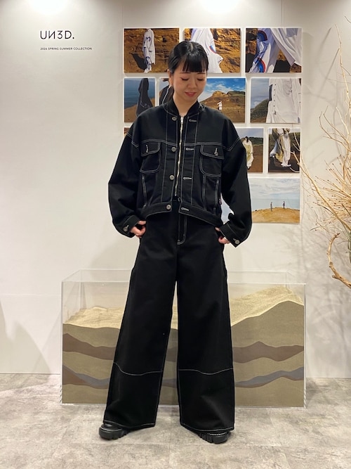 セール】WAVE LINE SIDE RIB DENIM PANTS / ウェーブラインサイドリブ
