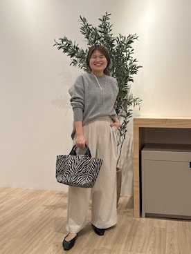 「アイテム（リング）」を使った、chihiroさん（レディース・153cm）の秋コーディネート