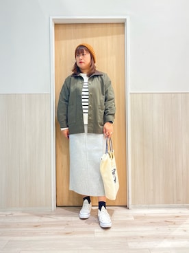 「アイテム（ステンカラーコート）」を使った、ツムツムさん（レディース・170cm）の秋コーディネート