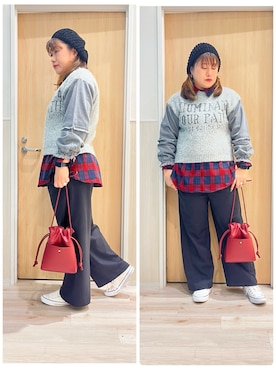 「SHOO・LA・RUE（シューラルー）のアイテム」を使った、ツムツムさん（レディース・170cm）の秋コーディネート