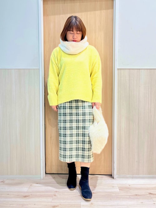 セール】【洗濯機可/S-LL】インせず着られる ふわふわハイネックニット