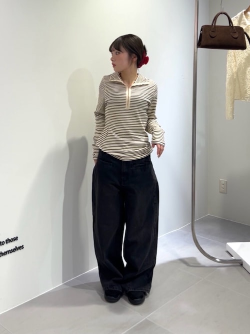 セール】タートルホックボーダートップス（Tシャツ/カットソー）｜KBF