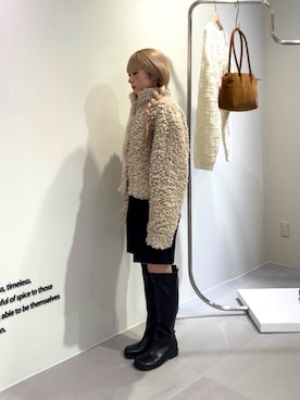 「KBF（ケイビーエフ）のシンプルショートパンツ（その他パンツ）」を使った、miyuさん（レディース・153cm）の秋コーディネート