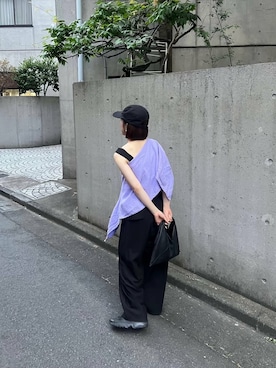 「アイテム（セットアップ）」を使った、xoenumuさん（レディース・153cm）の夏コーディネート