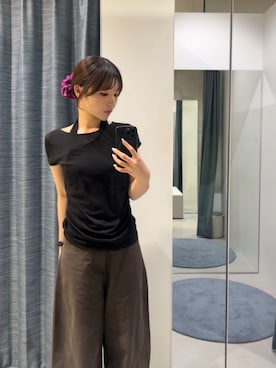 「KBF（ケイビーエフ）のアイテム（パンツ）」を使った、miyuさん（レディース・153cm）の夏コーディネート