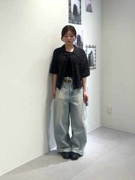 「KBF（ケイビーエフ）のアイテム（トップス）」を使った、miyuさん（レディース・153cm）の春コーディネート