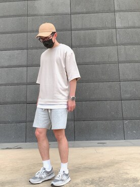 「PULL&BEAR（プルアンドベア）のアイテム（カーゴパンツ）」を使った、Justinさん（メンズ・171cm）の夏コーディネート
