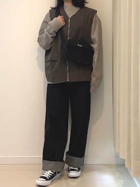 「chocomee（チョコミー）のアイテム（バッグ）」を使った、ayaka2096さん（レディース・152cm）の春コーディネート