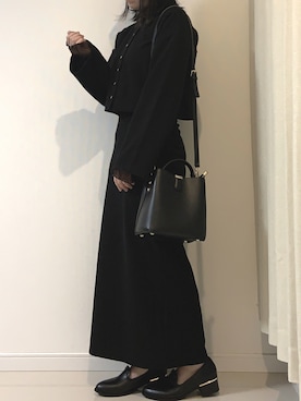 「アイテム（リング）」を使った、ayaka2096さん（レディース・152cm）の冬コーディネート