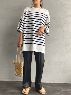 「USINE（ユジーヌ）のアイテム」を使った、noriさん（レディース・160cm）の春コーディネート