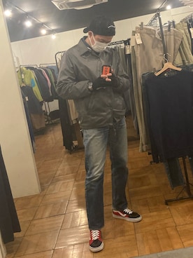 「DEUS EX MACHINA（デウスエクスマキナ）のアイテム（キャップ）」を使った、平 真ノ丞さん（メンズ・173cm）の春コーディネート