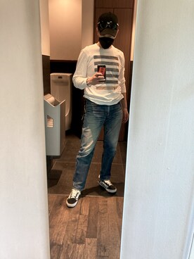 「蔦屋書店」｜平 真ノ丞さん（メンズ・173cm）の春コーディネート