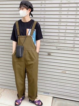 「kutir（クティール）のアイテム（オールインワン・サロペット）」を使った、mongolsoccerさん（メンズ・173cm）の夏コーディネート