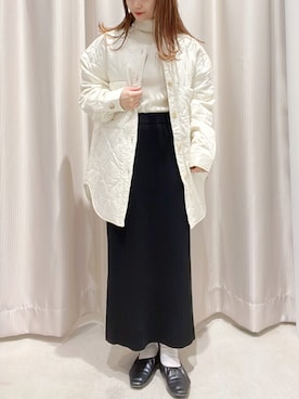 「AMERICAN HOLIC」｜「アイテム（ブルゾン）」を使った、makophithさん（レディース・153cm）の冬コーディネート