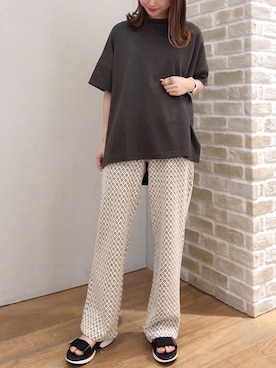 「幾何学柄」｜makophithさん（レディース・153cm）の夏コーディネート
