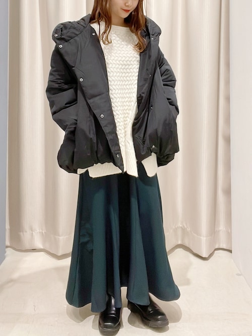 セール】boat neck cable knit / ボートネックケーブルニット