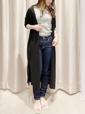 「ロングカーディガン」｜makophithさん（レディース・153cm・20代）の秋コーディネート