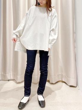 「ワンウォッシュデニム」｜makophithさん（レディース・153cm）の春コーディネート